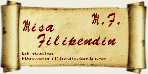 Miša Filipendin vizit kartica